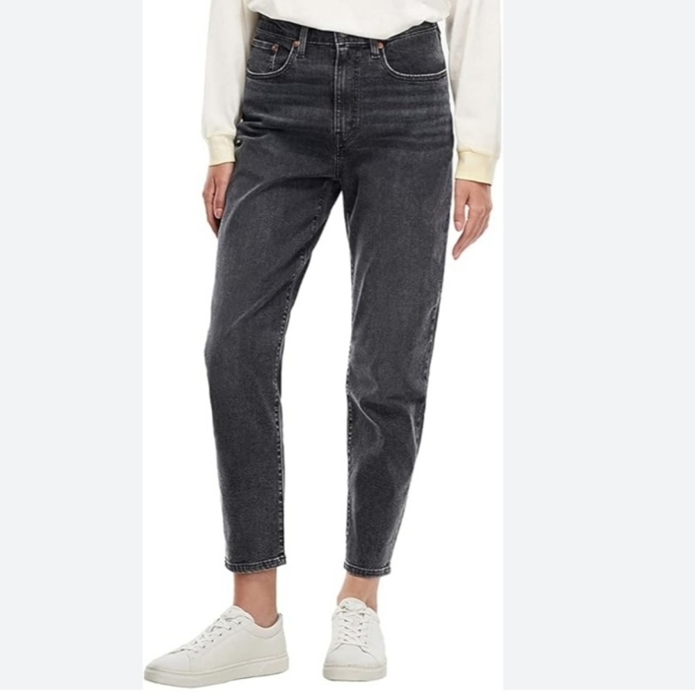 Levi's High Rise Boyfriend Jeans Washed Black 30 Waist